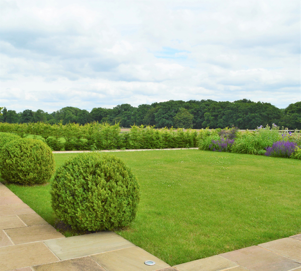 Formal lawn box balls