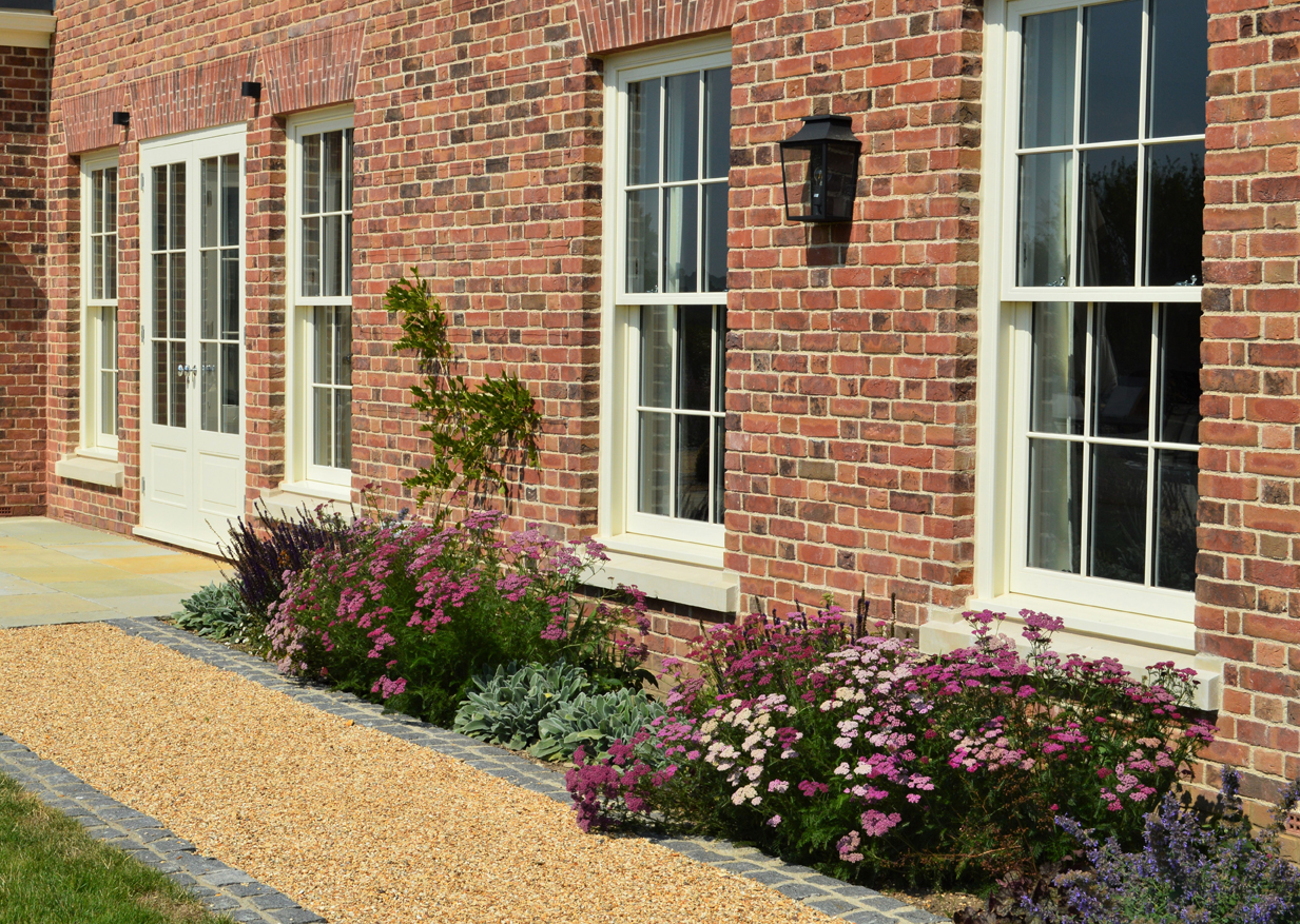 Country house gravel path