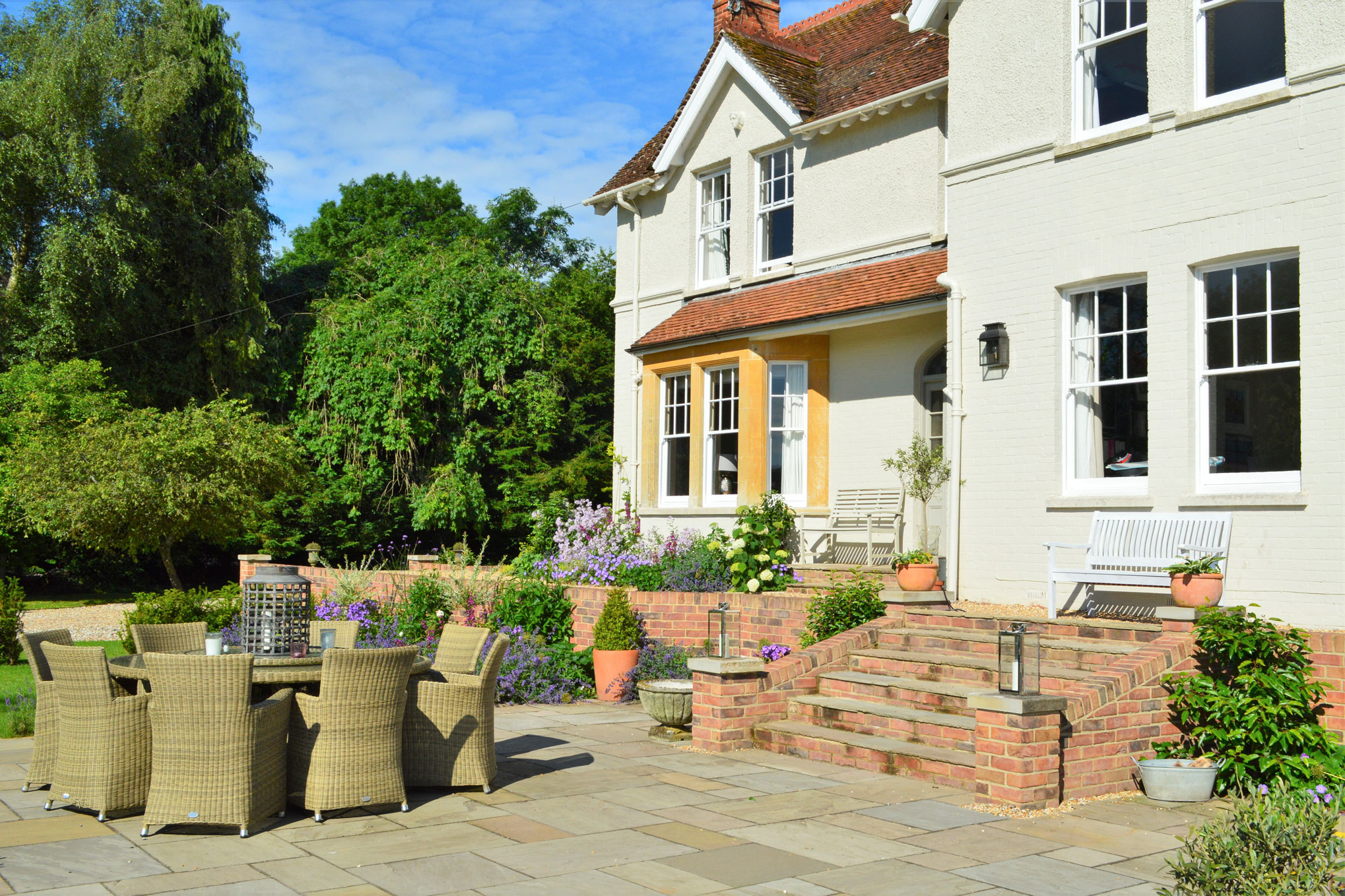 Country house dining terrace