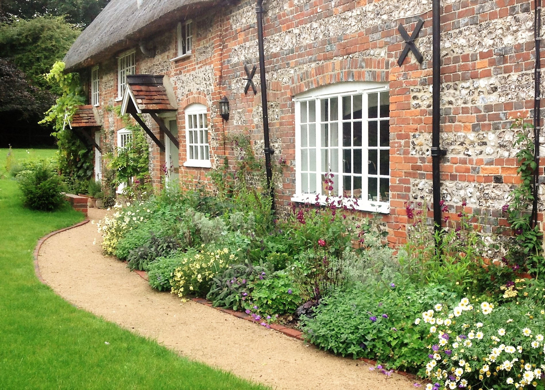 Cottage garden border